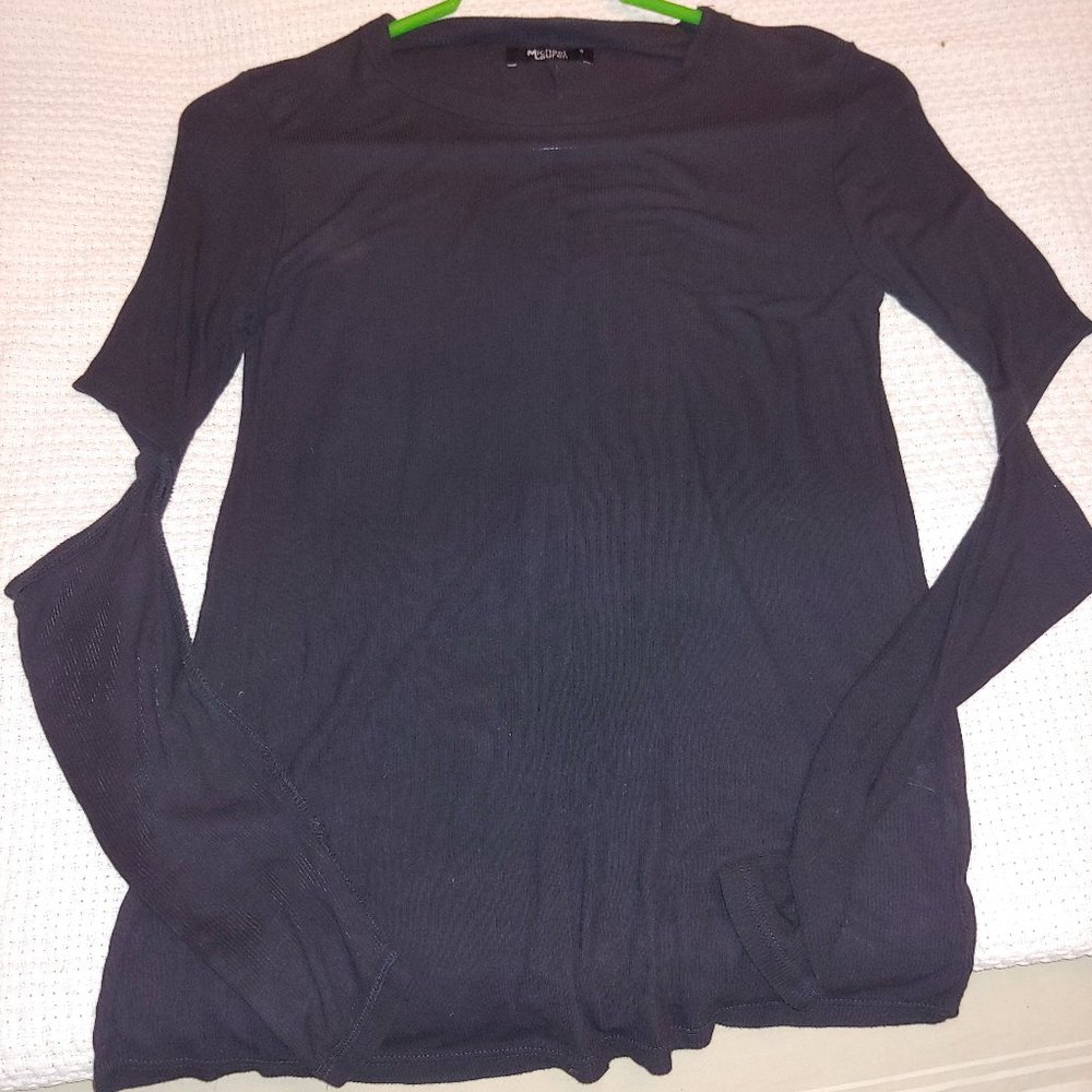 Michael Lauren Long sleeve cut out top